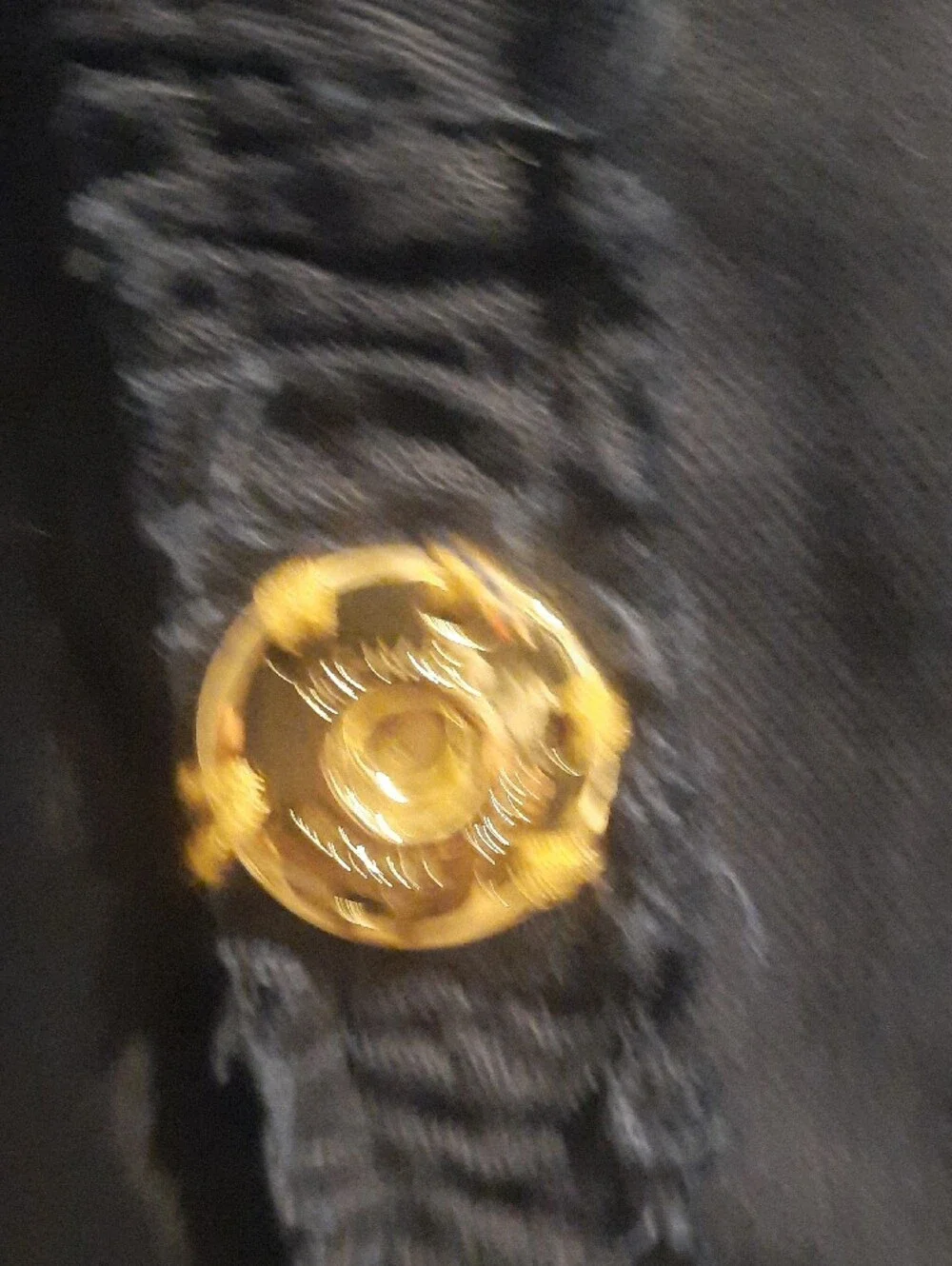 Michael Kors Navy Fringe-Trim Gold Button Jacket